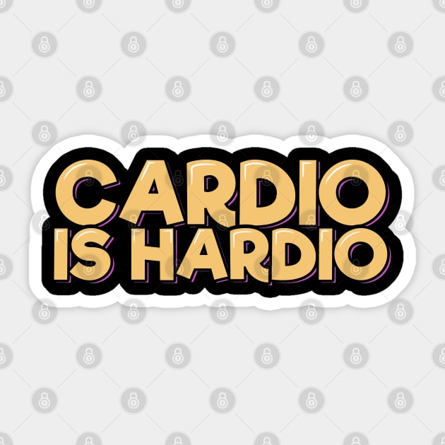 Cardio is Hardio Sticker by ardp13